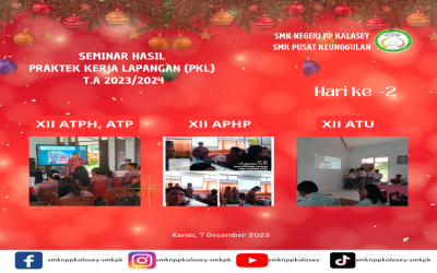 Pelaksanaan Seminar PKL hari ke 2