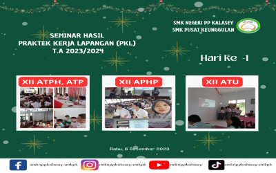 Pelaksanaan Seminar PKL hari ke -1