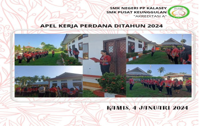 Apel Perdana Guru dan Staff SMK Negeri PP Kalasey di tahun 2024