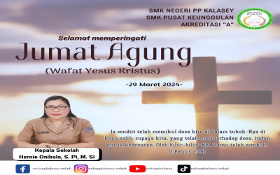 Selamat memperingati Jumat Agung tahun 2024